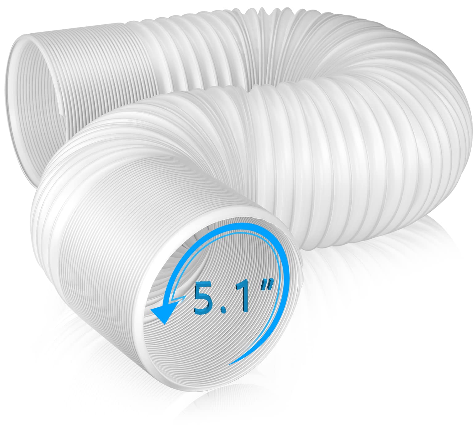 Angooni exhaust hose 5-1 inch diameter for reliable portable AC setup and fit.