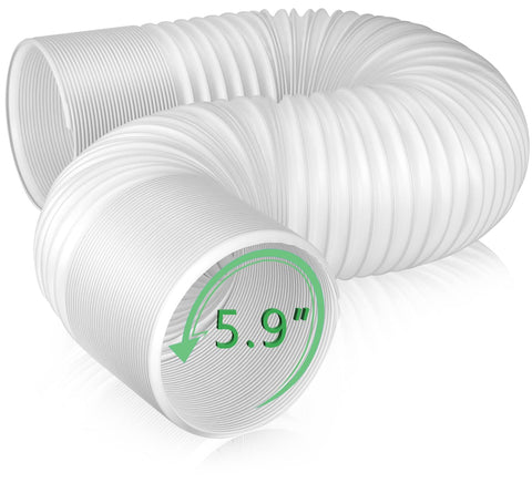 Angooni exhaust vent hose with 5.9-inch diameter and 80-inch length for flexible cooling.