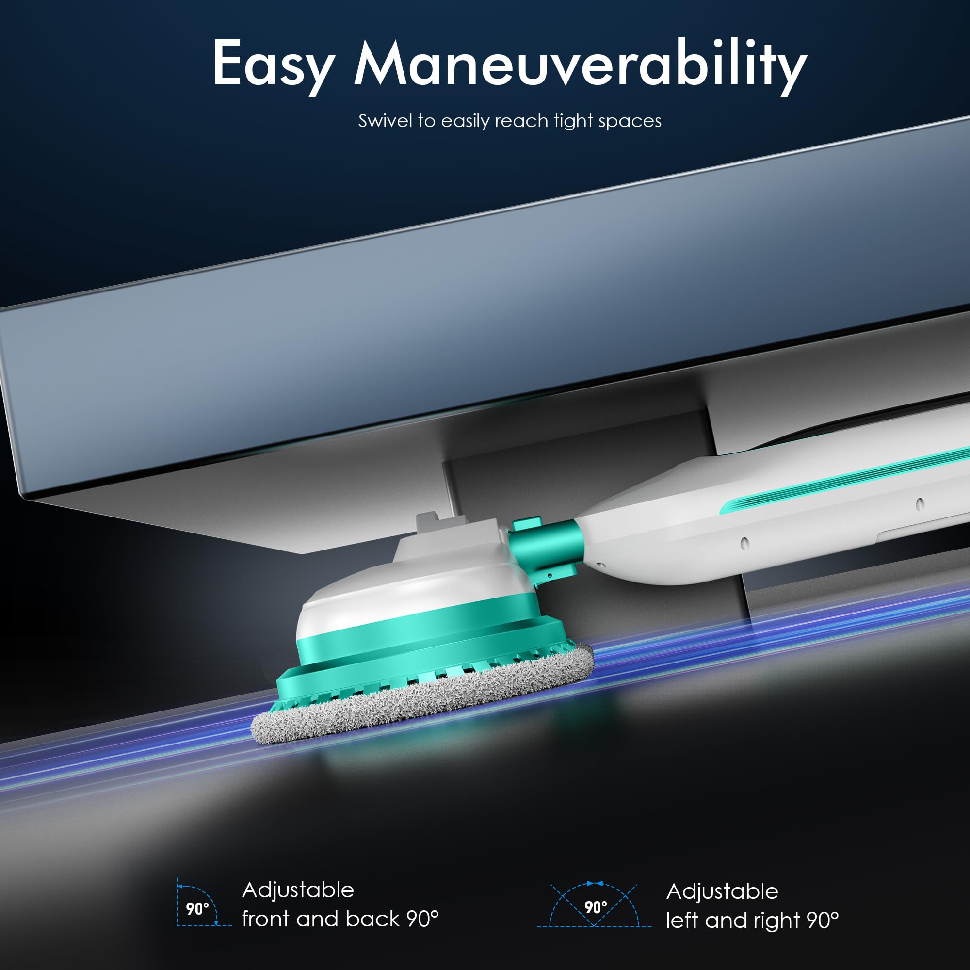 Angtra mop features a 450ml water tank for longer cleaning