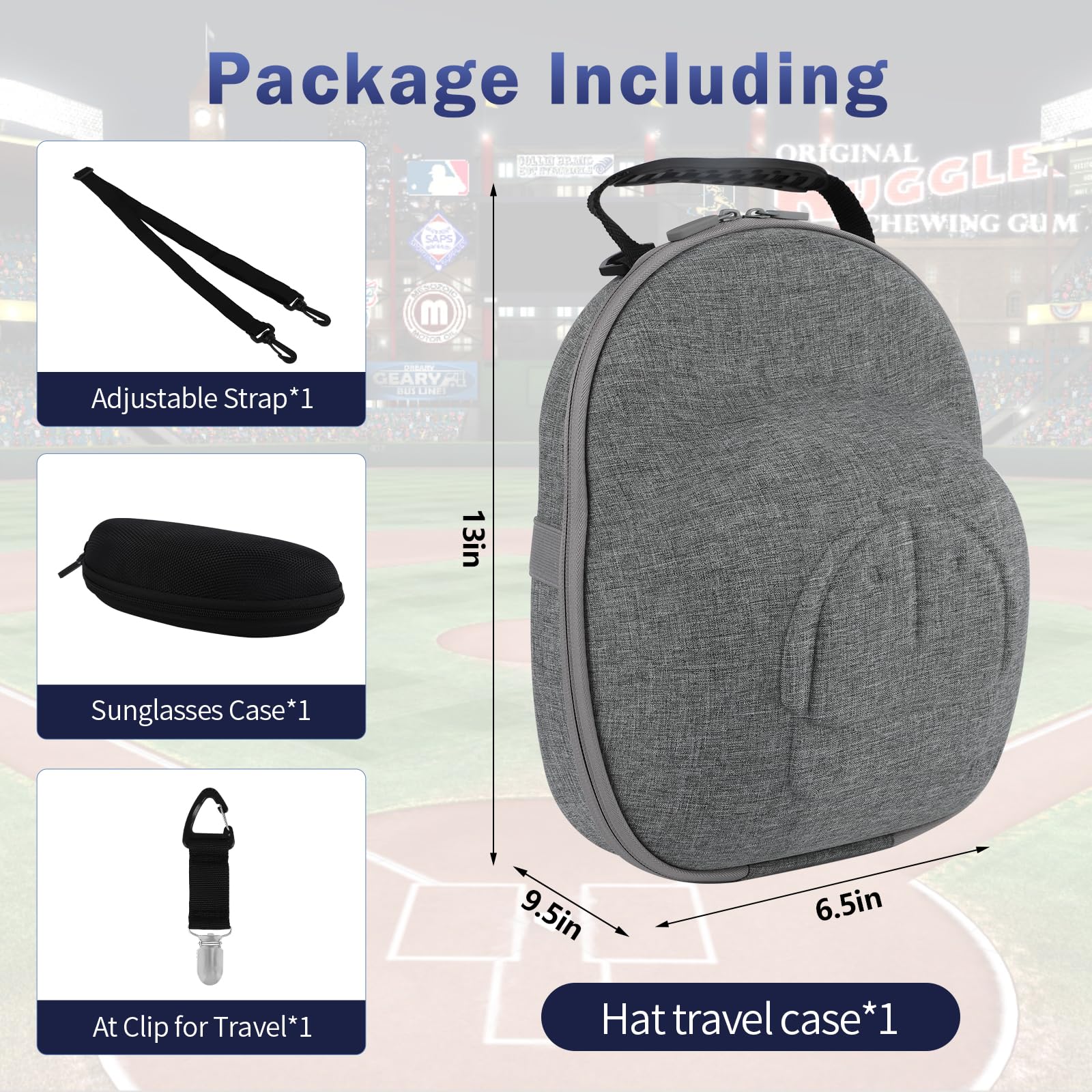Anguu Hat Travel Case glasses storage protects eyewear on trips.