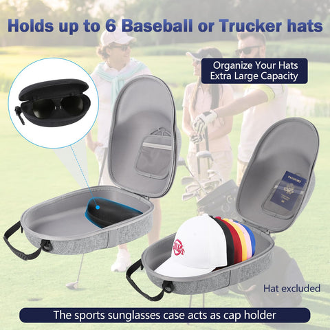 Anguu Hat Travel Case hard-shell exterior shields hats from pressure.