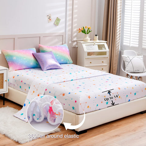 A Nice Night microfiber bedding looks soft and cozy for a restful sleep.