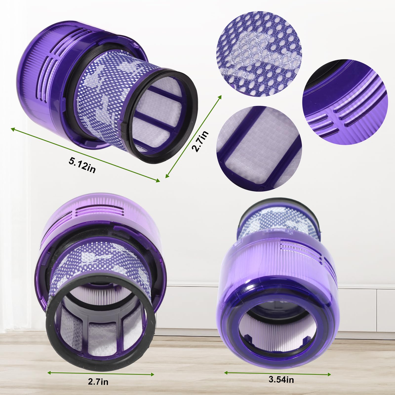 Anicell cleaning brush for Dyson filter surface to remove dirt and debris