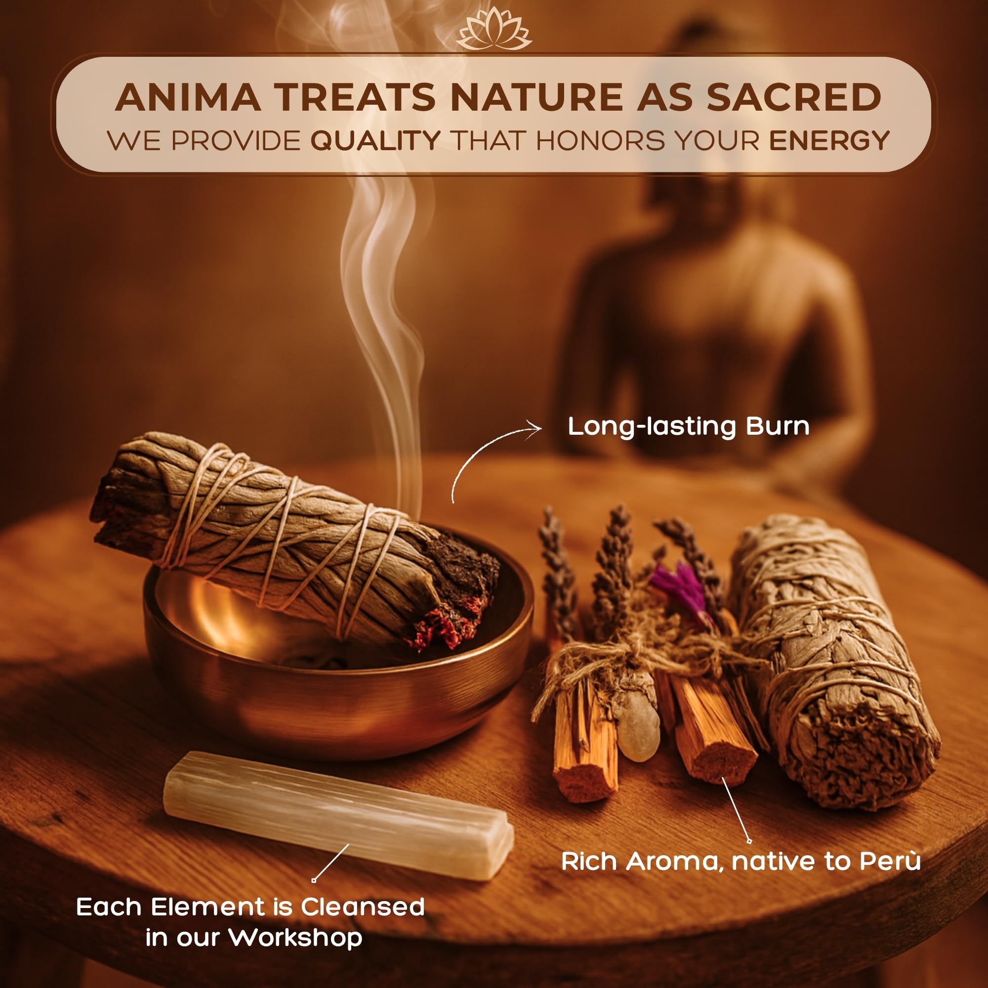 Anima premium packaging highlights premium presentation and gifting appeal.