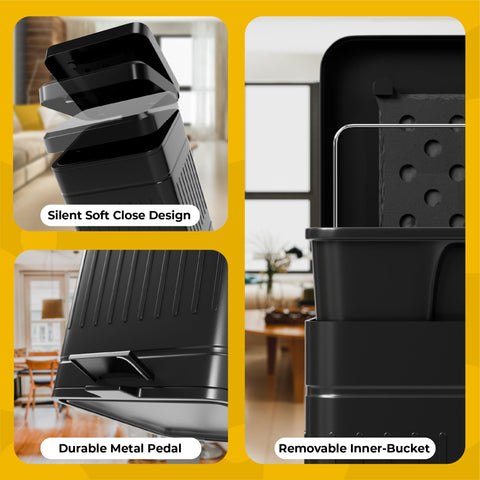 AnimoGoods outdoor dog waste bin placed near yard for tidy cleanup