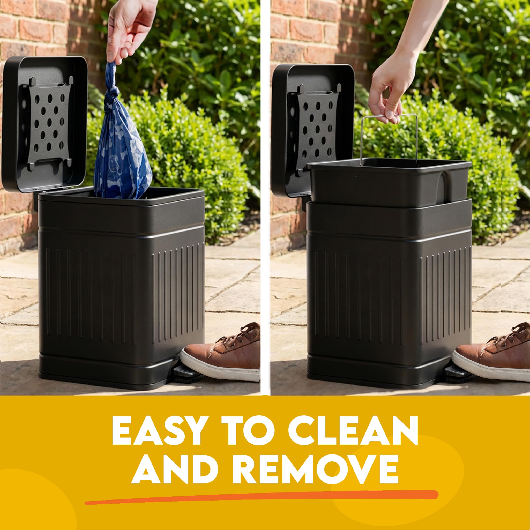 AnimoGoods removable inner bucket shown for easy cleaning