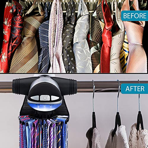 Aniva belts storage feature part of the motorized rack keeping items tidy