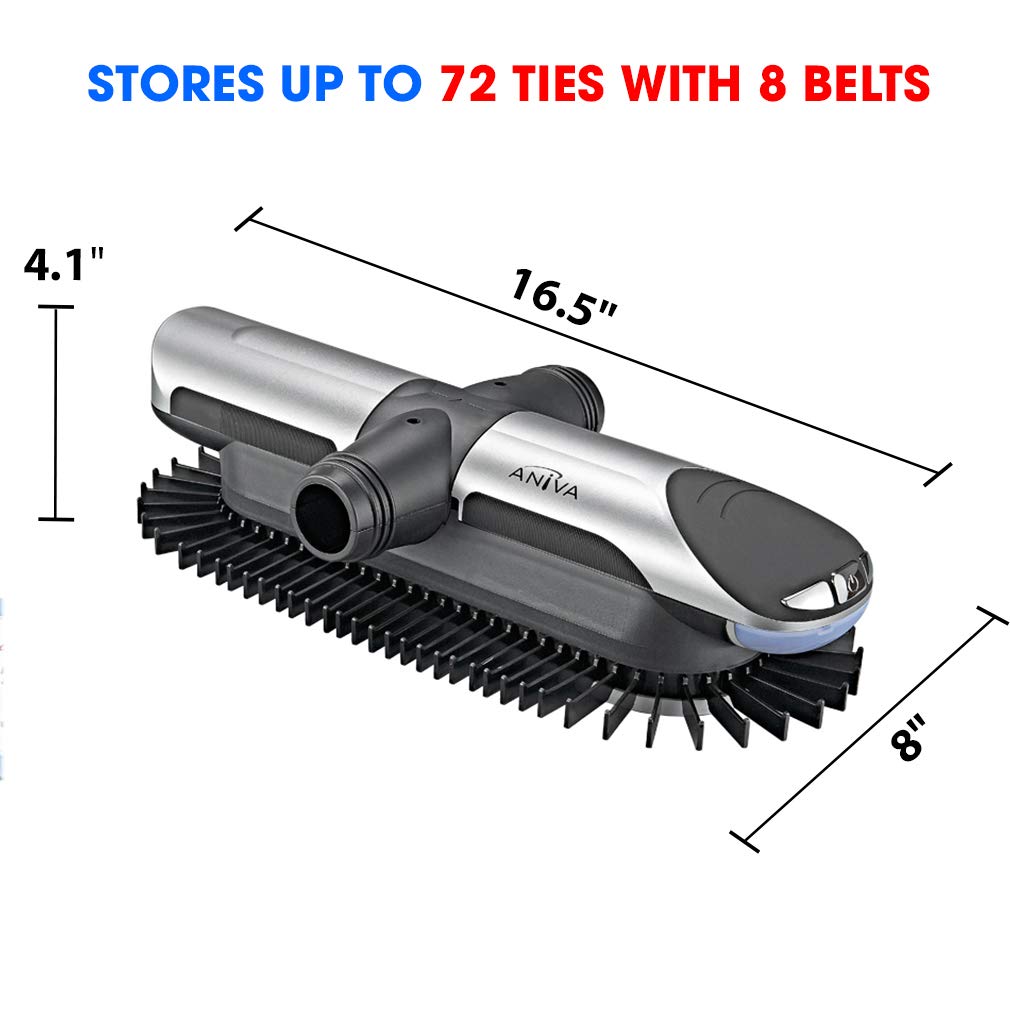 Aniva rotating carousel showcasing ties and belts for faster daily choices