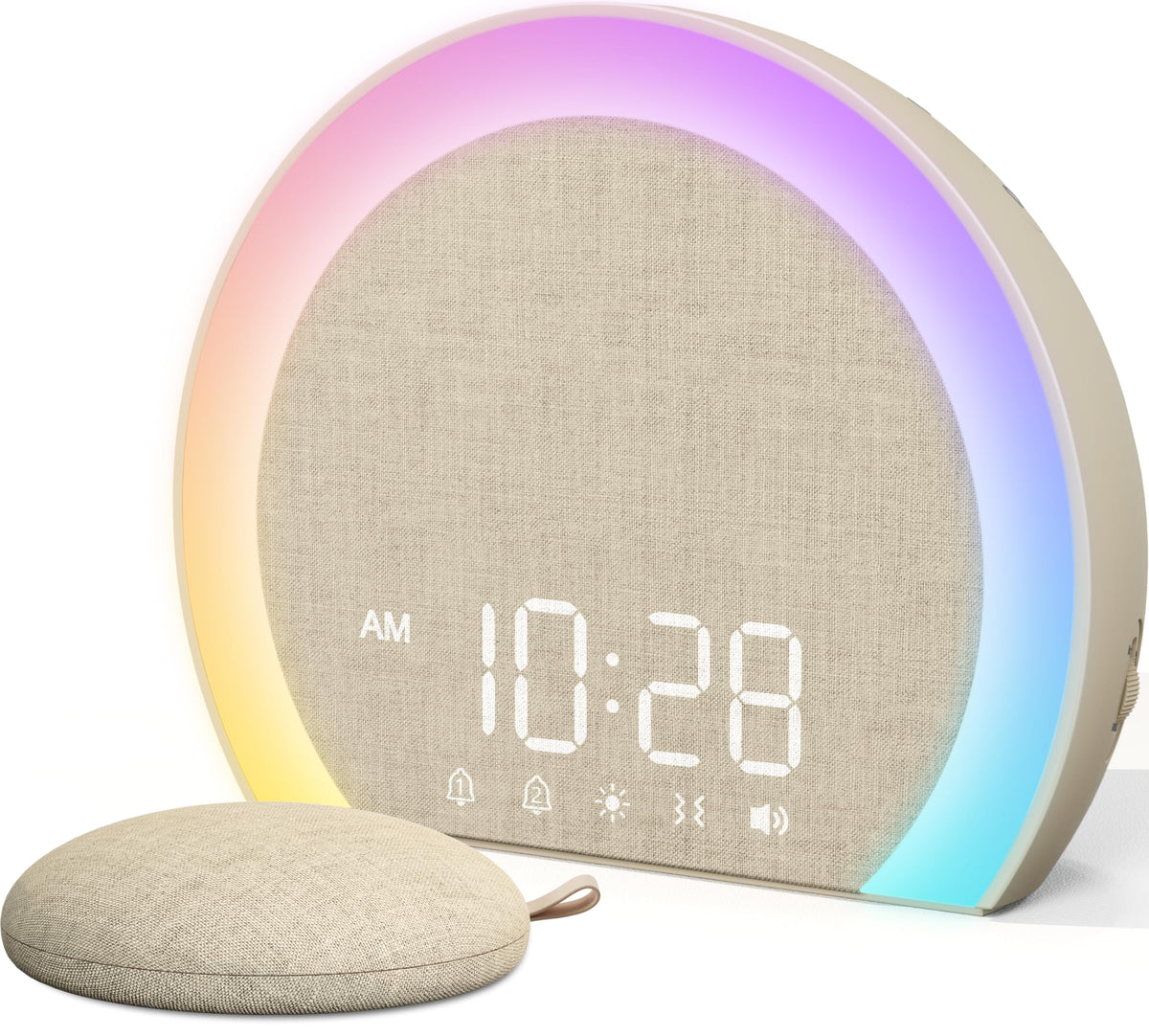 ANJANK Extra Loud Alarm Clock with bed shaker ensures reliable wake-ups.