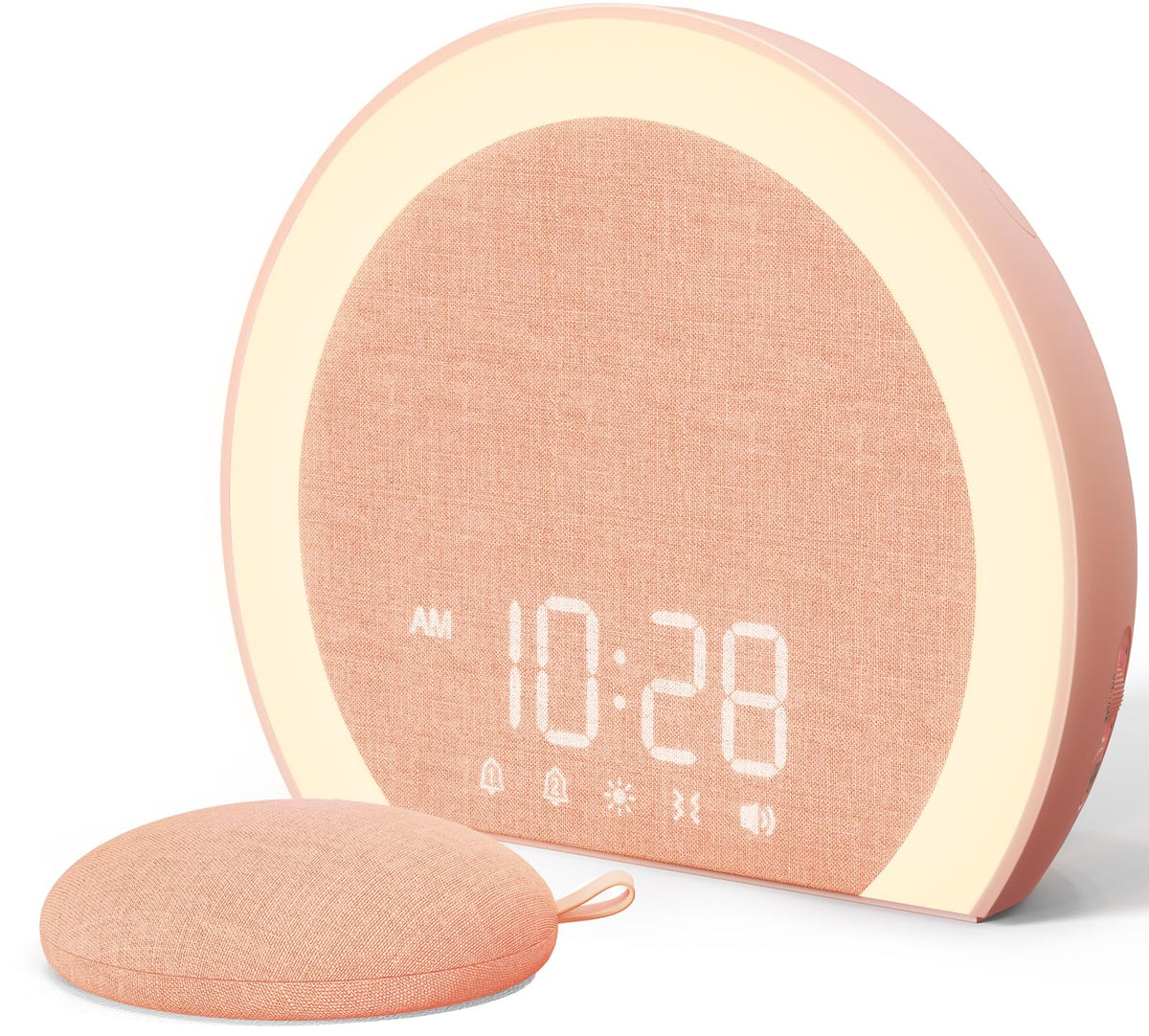 ANJANK Loud Alarm Clock with bed shaker for deep sleepers and hearing-impaired users