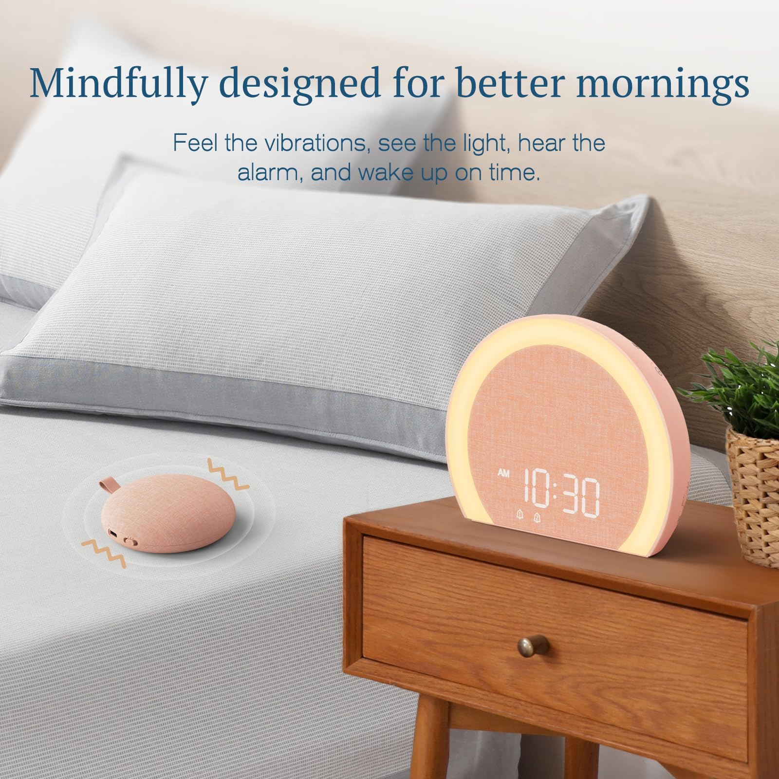 ANJANK wireless bed shaker active within 10 meters for consistent wake