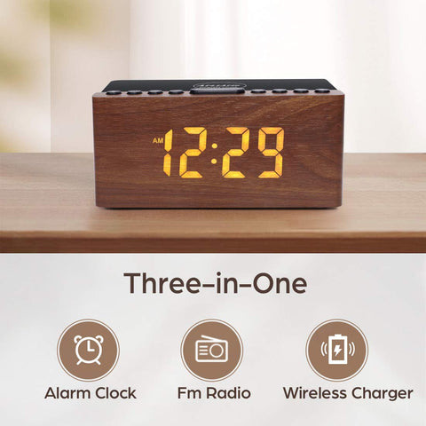 ANJANK top charging area showing wireless charging surface and USB port for a second device.
