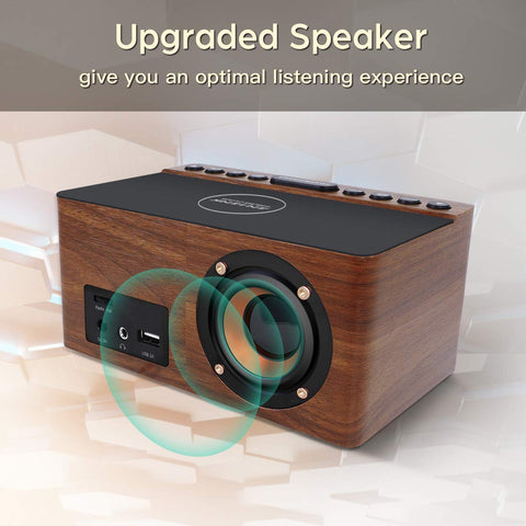 ANJANK USB port and wireless charging feature for convenient multi-device charging.