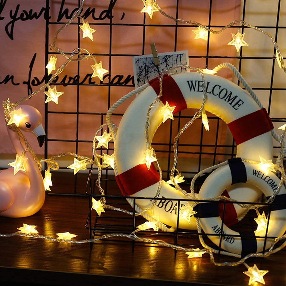 ANJAYLIA star lights in weddings or parties for warm, inviting ambiance.