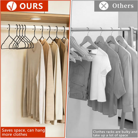 ANJUBAN bonus clips for scarves and hats included with hangers