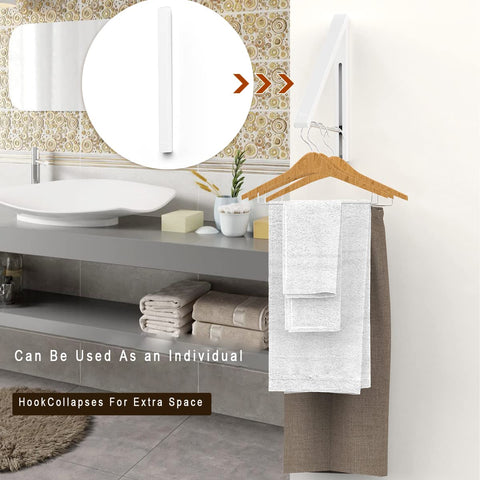 Anjuer easy-install wall rack simplifies setup and cleaning