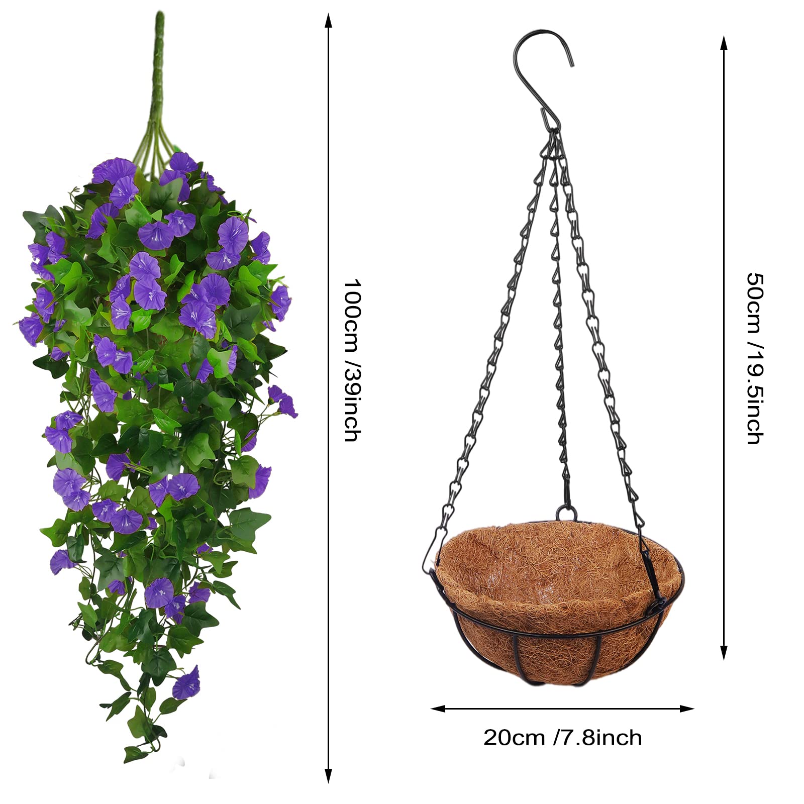 Ankey spring outdoor decor with UV-ready artificial flowers