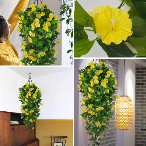 Ankey DIY flower basket decoration ready for porch or balcony.