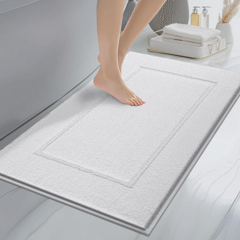 anllugs bathroom rug 24x36 soft pile cushions feet after shower