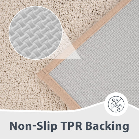 anllugs bathroom rug dries quickly after showers to reduce dampness.