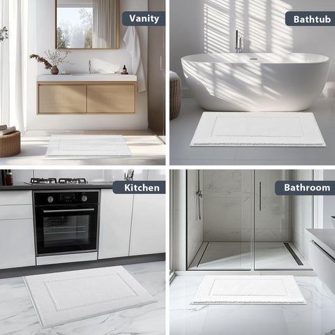 anllugs bathroom rug versatile placement for bath, kitchen, or sink