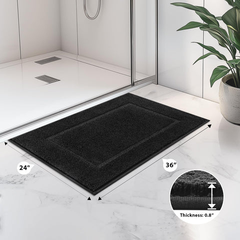 anllugs non-slip backing close-up demonstrates secure grip on wet bathroom floors.