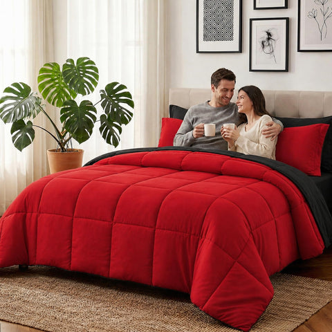 Anluoer deep-pocket fitted sheet fits up to 14 inches securely.
