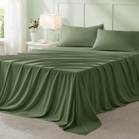 Anluoer fitted sheet 78x80+14 deep pockets for secure sleep.
