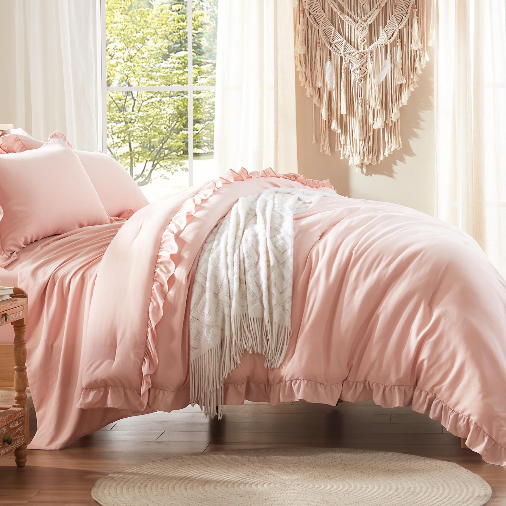 Anluoer flat sheet 66x96 luxury soft weave for restful nights.