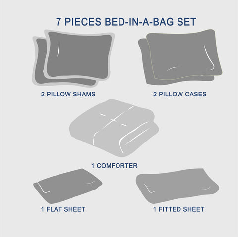 Anluoer Queen Comforter Set pink-rose packaging for simple, gift-ready setup