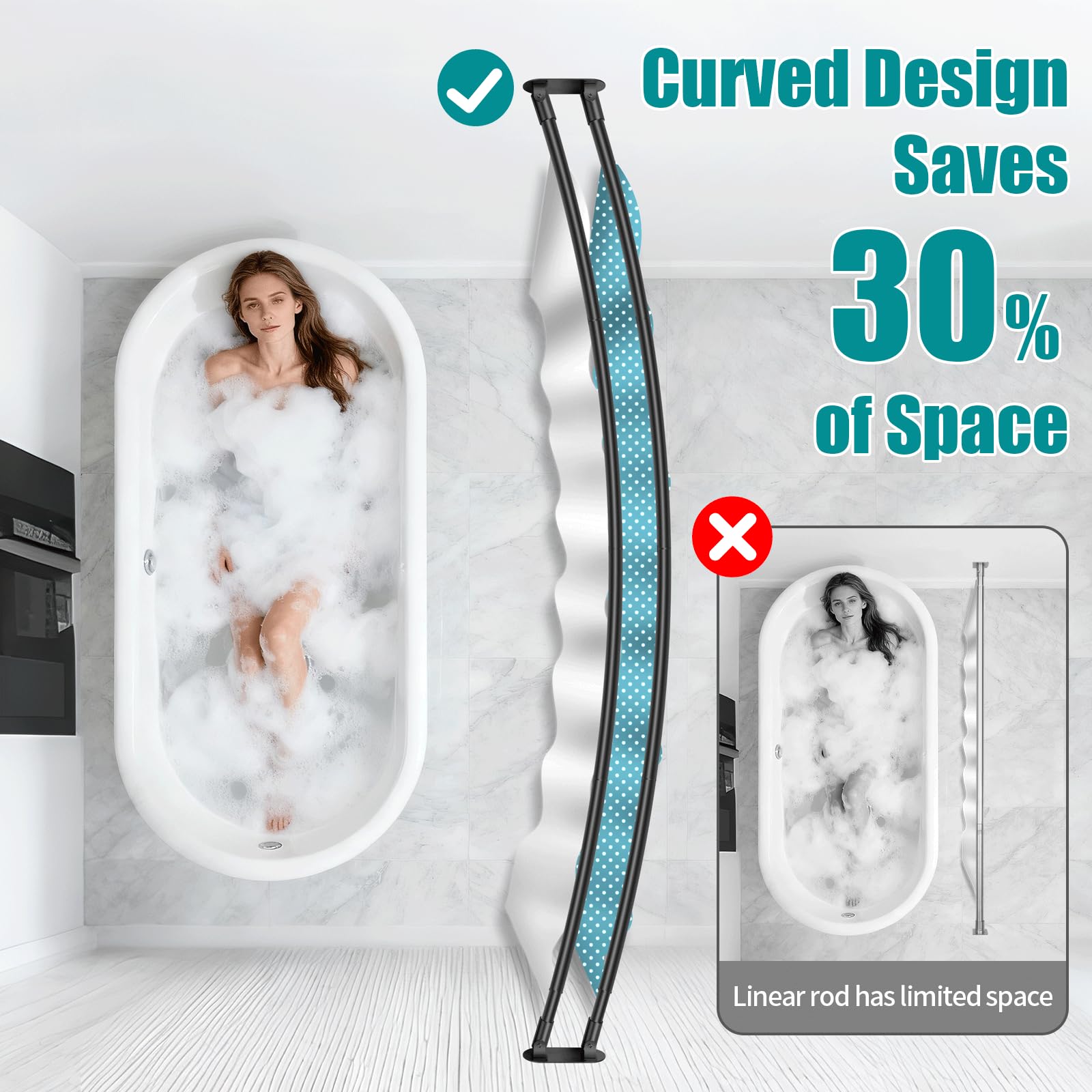 Anndason corrosion-resistant metal rod ensures durable performance and easy maintenance in busy bathrooms