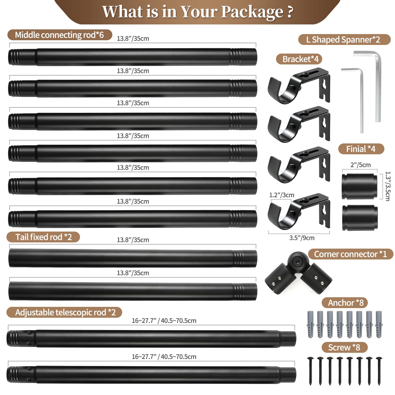 Anndason easy-install system helps you install quickly in living spaces.