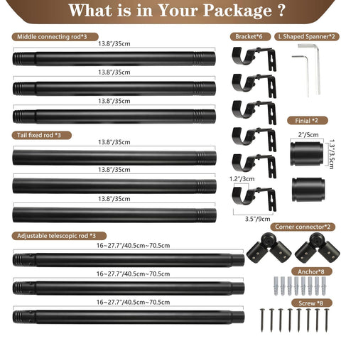 Anndason includes complete hardware for quick, tool-free installation.