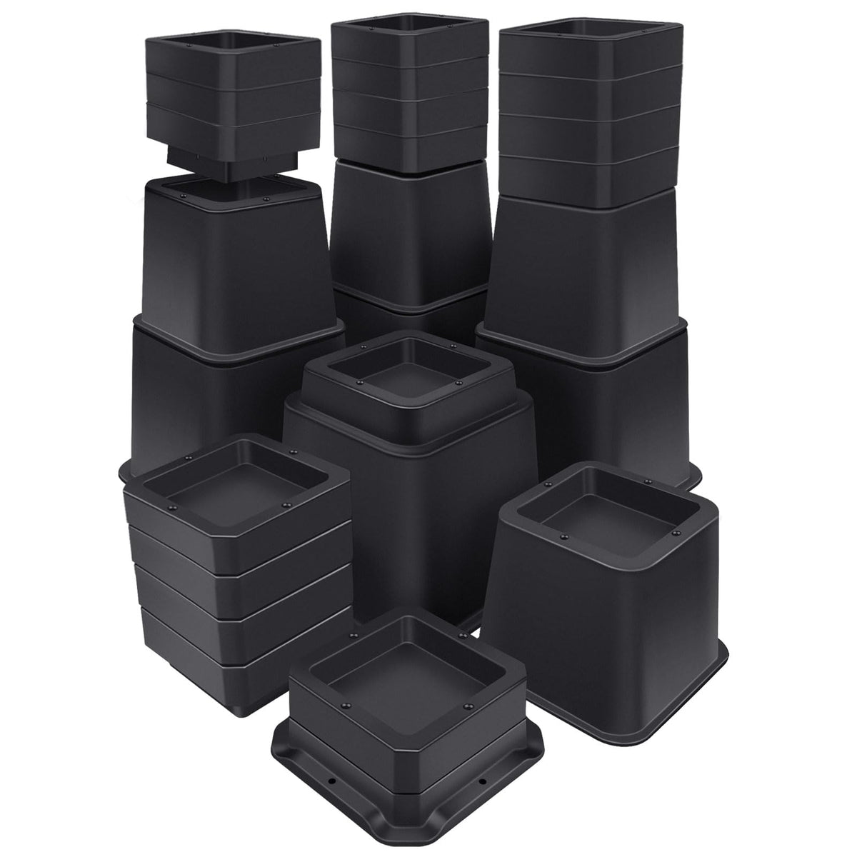 ANNKUT bed risers 12-inch heavy-duty elevation for bed setup