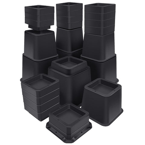 ANNKUT bed risers 12-inch heavy-duty elevation for bed setup