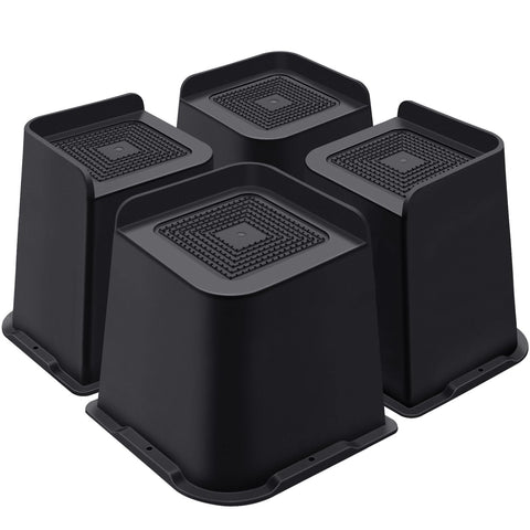 ANNKUT bed risers 6 inch L-shape front view showing sturdy elevation for furniture
