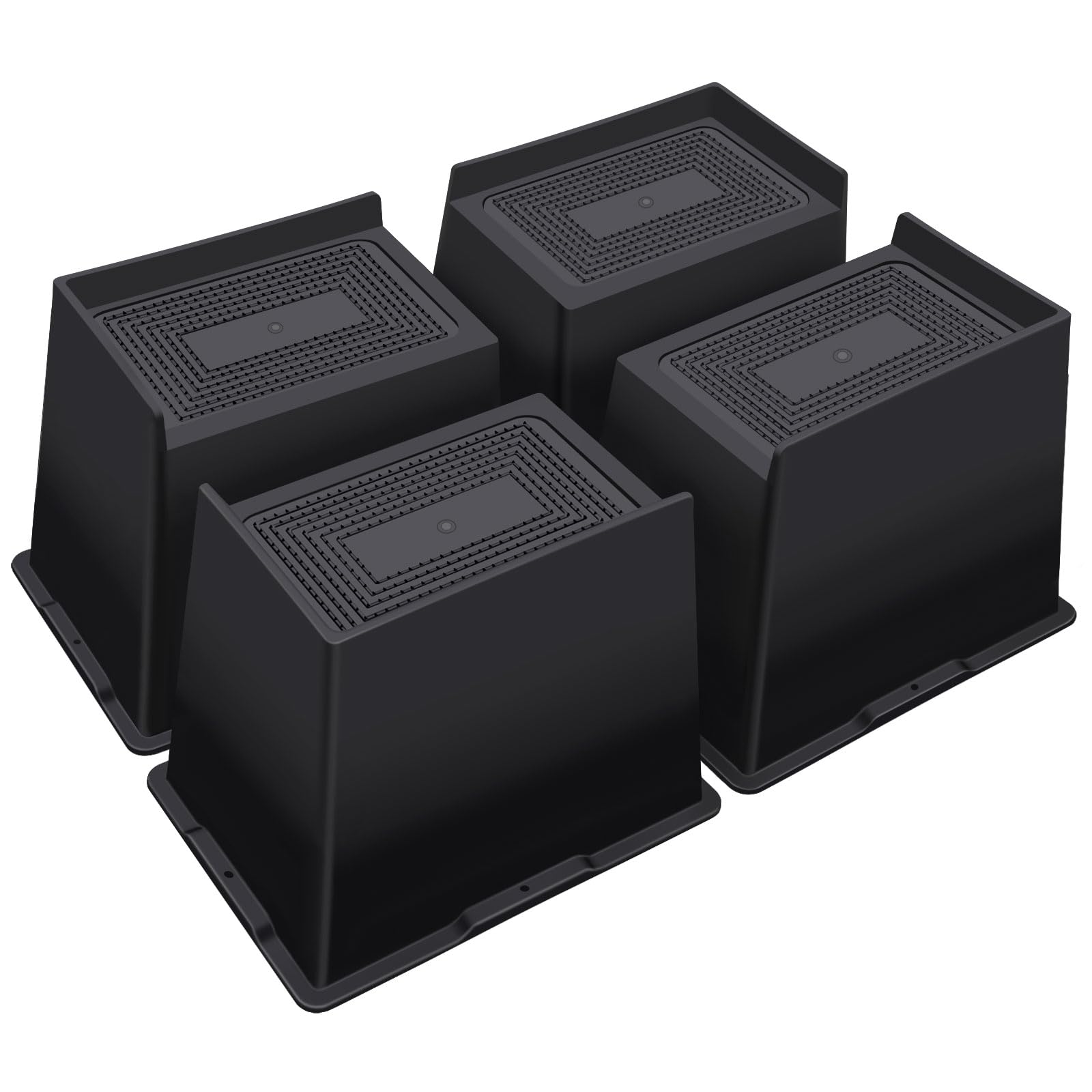 ANNKUT bed risers with 6-inch L-shape design lift furniture safely