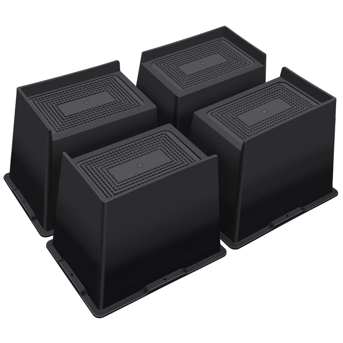 ANNKUT bed risers with 6-inch L-shape design lift furniture safely