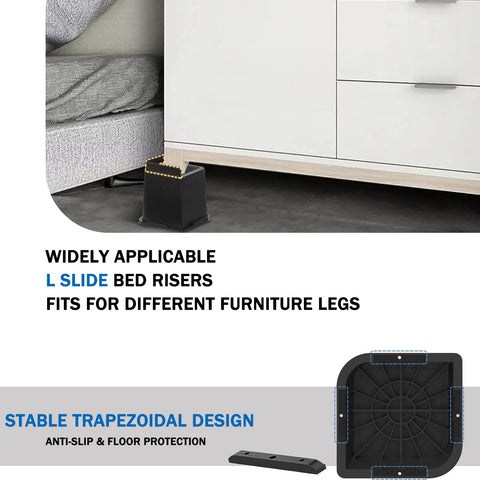 ANNKUT bed risers help ease mobility from seating to standing