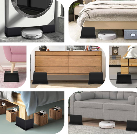 ANNKUT bed risers fit oversized furniture for easy height adjustment