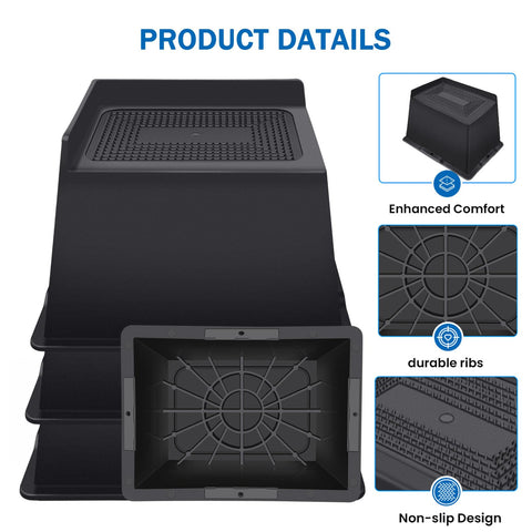 ANNKUT bed risers with TPU edge protect floors and reduce noise