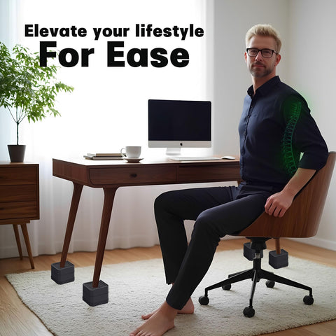 ANNKUT easy height adjustment helps reach comfortable seating and bed heights
