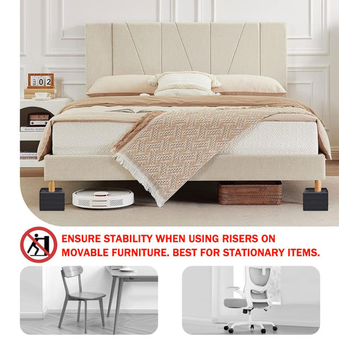 ANNKUT L-shape design fits varied furniture feet.