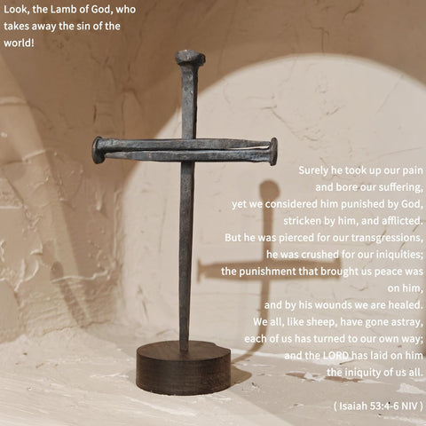 Annrose durable iron cross suitable for indoor and outdoor displays