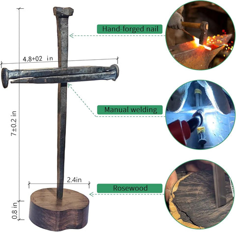 Annrose faith sacrifice cross display symbolizes devotion in metal craftsmanship