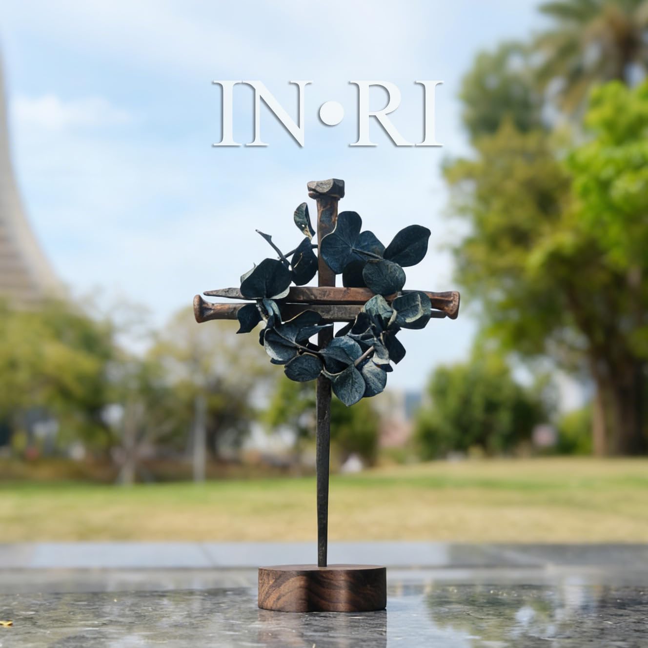 Annrose iron nails cross decor durable focal point for altars and homes