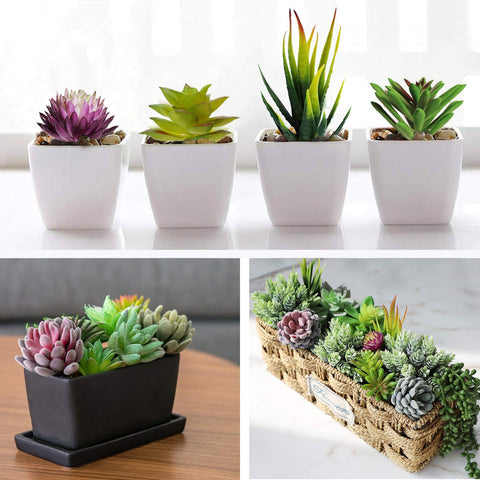 Anoak faux succulents arranged on a wreath for vibrant seasonal decor.