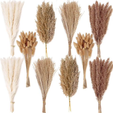 ANPROOR dried flower bouquet with pampas grass for elegant centerpieces.
