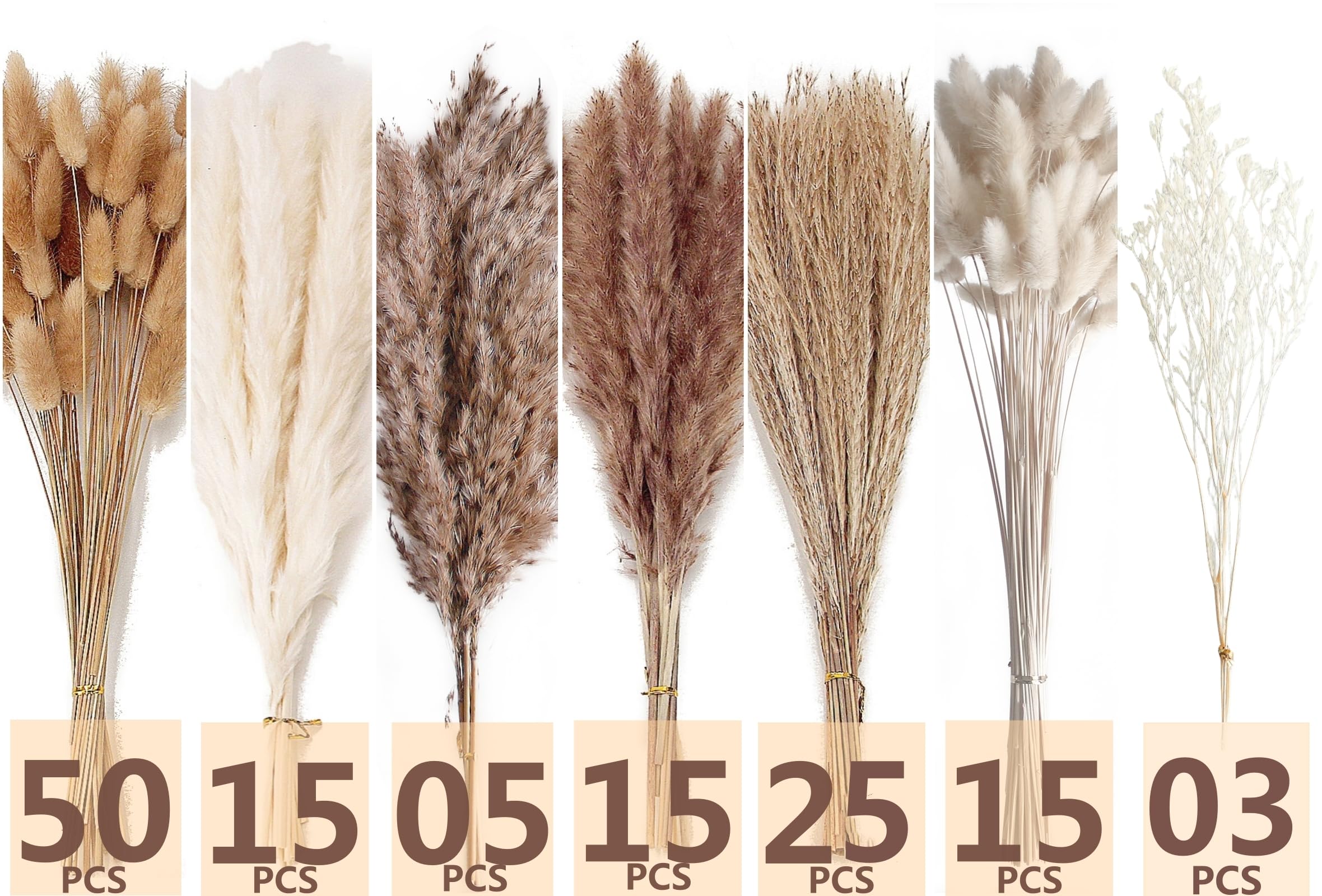 ANPROOR reed grass pampas arrangement adds natural texture to centerpieces and shelves