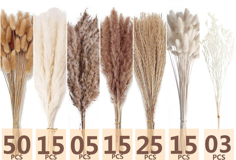 ANPROOR reed grass pampas arrangement adds natural texture to centerpieces and shelves